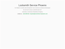 Tablet Screenshot of locksmithservicephoenix.com